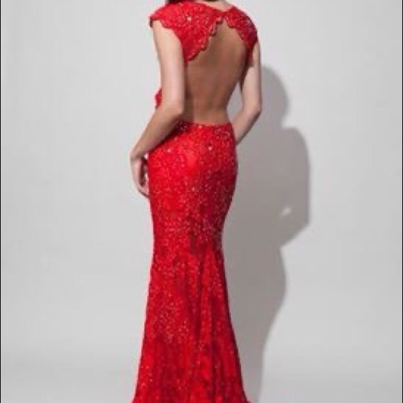 Red Jovani Prom Dress - Picture 2 of 3